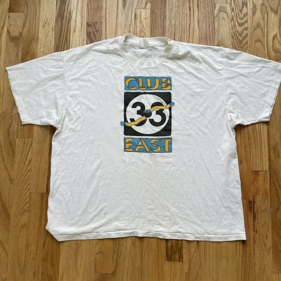 Hanes Other - Men's Vintage 90's Hanes Country Club 33 East White Graphic T Shirt Tee Sz 2XL